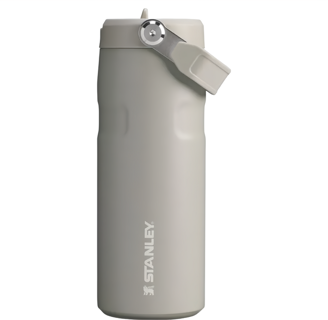 STANLEY 台灣公司貨 輕重力系列 IceFlow Aerolight 摺疊吸管杯, 太空灰, 470ml, 1個