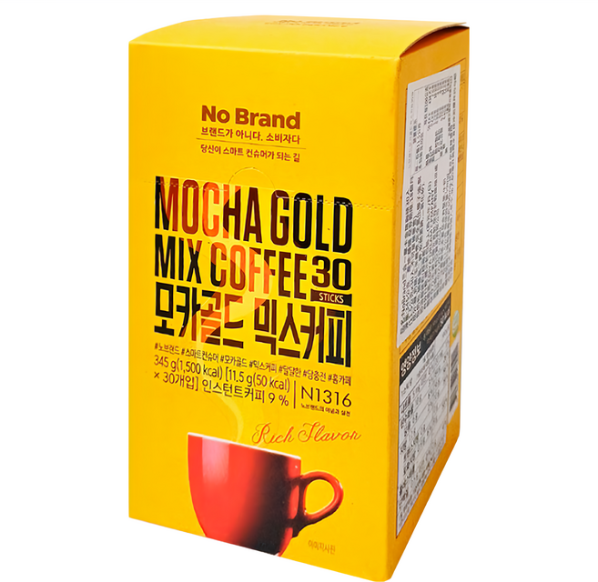 No Brand 三合一摩卡金牌咖啡, 11.5g, 30包, 1盒