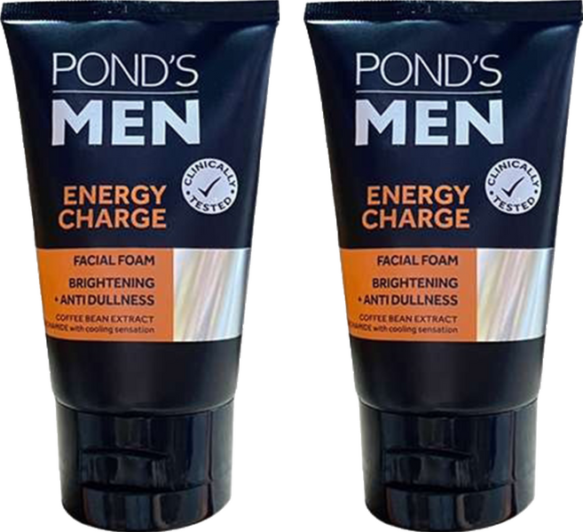 POND'S 旁氏 男士洗面乳 橘色 勁能活力, 100ml, 2件