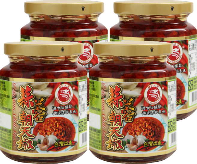 勝記大榮 蒜蓉朝天椒, 360g, 4罐