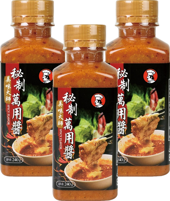 CHEF'S CHOICE 美味大師 秘制萬用醬, 240g, 3瓶