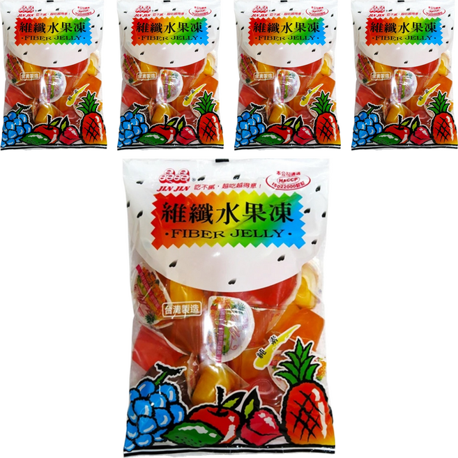 晶晶 維纖水果風味凍, 500g, 5袋