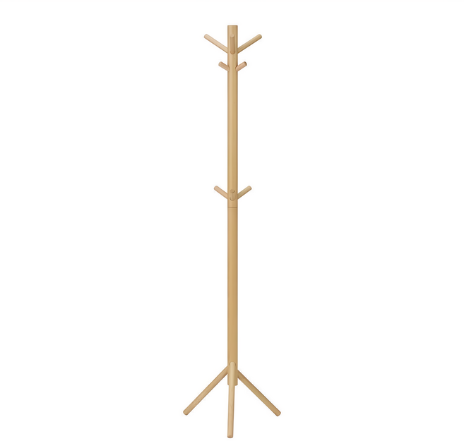 MUJI 無印良品 山毛櫸衣帽架 48 x 42 x 173.5cm, 咖啡色