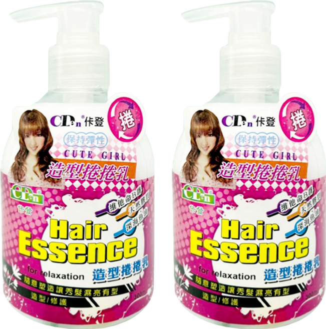 CDen 佧登 造型捲捲乳 隨意塑造 讓秀髮漂亮有型 300ml, 2瓶