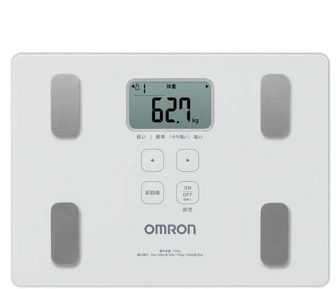 OmROn 歐姆龍 體脂計, 1個, 白色, HBF-235