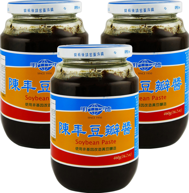 明德 陳年豆瓣醬, 460g, 3罐