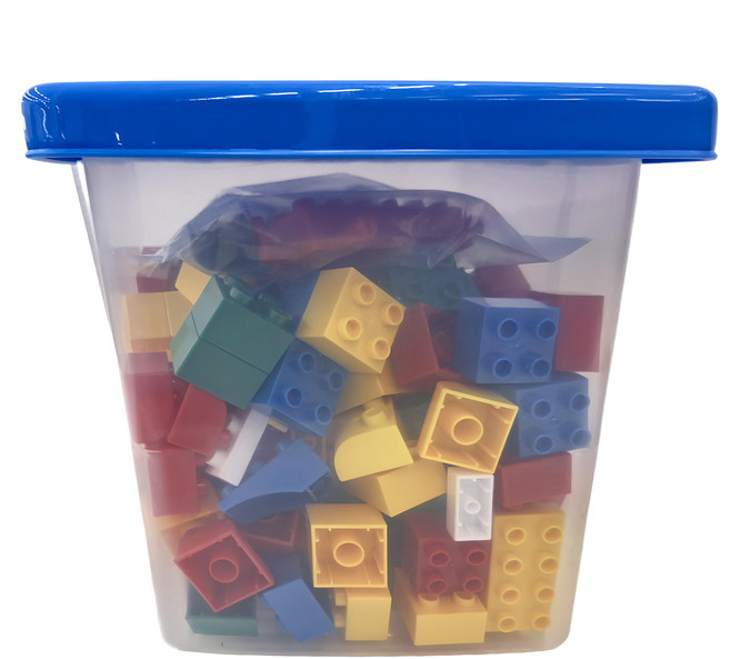 PLAYFUL TOYS 頑玩具 四方桶裝積木168片, 混和顏色, 1盒