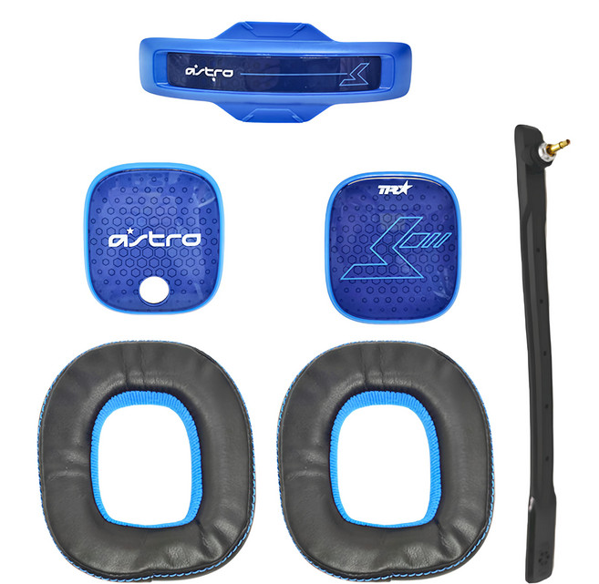 logitech 羅技 astro A40 Modkit 耳機配件組 降低背景噪音 人聲增強抗噪麥克風, 藍色, 1組, A40TR01