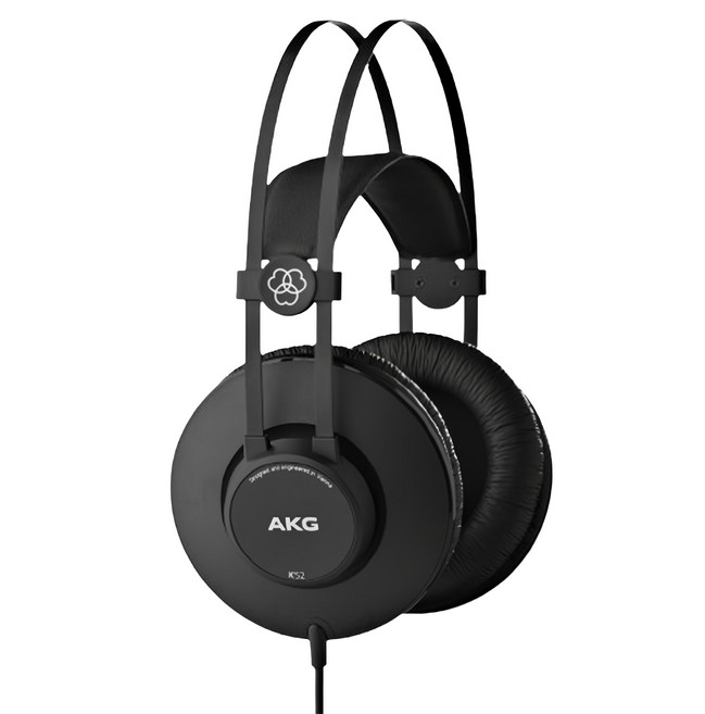 AKG Wired 耳罩式 耳機 封閉式 3.5mm Jack 6.3mm Adapter 黑色 K52
