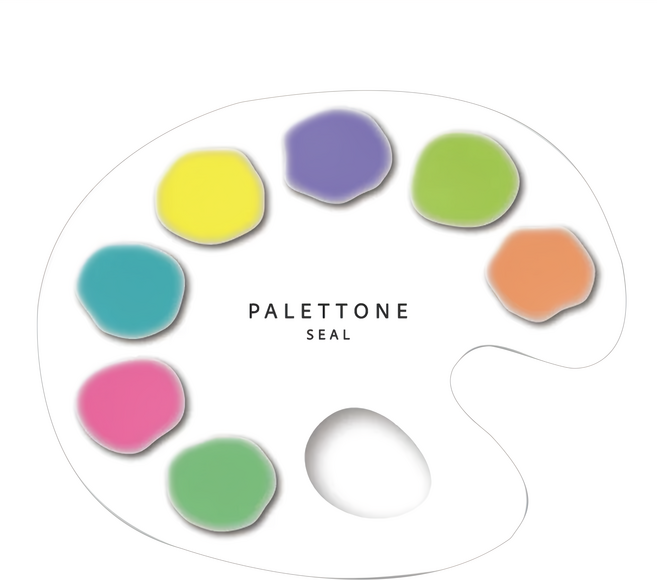 Sun-Star PALETTONE 調色盤霧透索引便利貼, 彩虹星星糖, 70張, 1組
