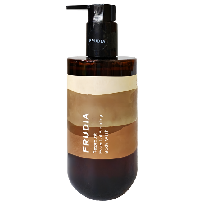 FRUDIA 台灣公司貨 自然而然 植萃精油沐浴乳 檀香木 + 洋甘菊, 300ml, 1瓶