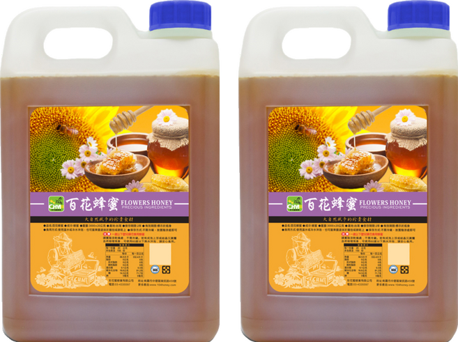 彩花蜜 台灣百花蜂蜜, 3kg, 2桶