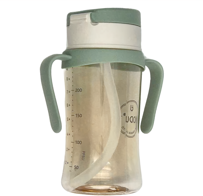 MODU'I BLUEMAMA 幼兒彈蓋PPSU防漏學習杯, 薄荷綠, 260ml, 1個