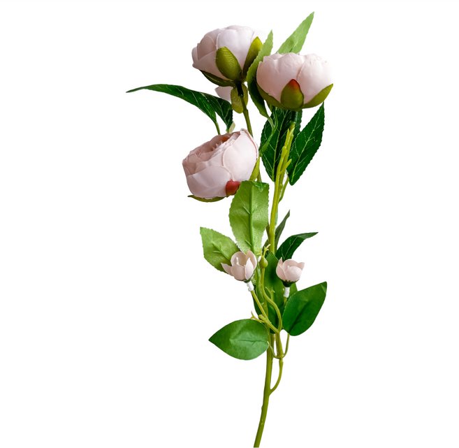 Floral M 花藝 人造花 人間香奈兒花材 山茶花, 1件, 優雅粉