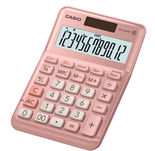 CASIO 卡西歐 計算機, 粉紅色, 1個