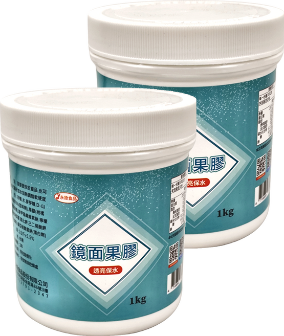 永詮食品 鏡面果膠, 1000g, 2桶