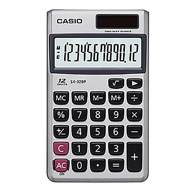 CASIO 卡西歐 計算機 國家考試專用, 銀色, 1個
