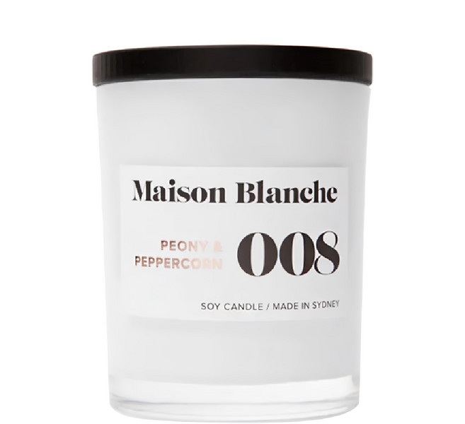 Maison Blanche Peony & Peppercorn Medium Candle 中號蠟燭, 008 牡丹胡椒, 200g, 1件
