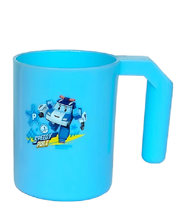 ROBOCAR POLI 波力 牙刷杯 250ml, 藍, 1個