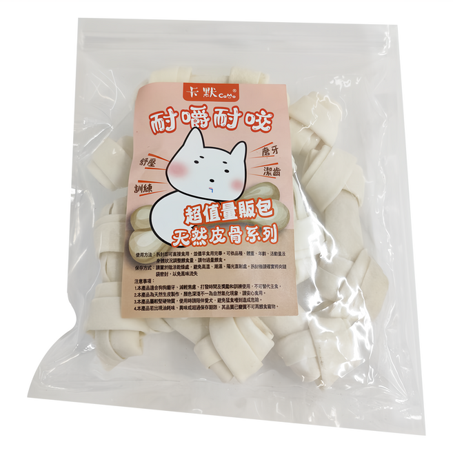 CaMo 卡默 4吋皮骨 10入, 牛奶味, 1包