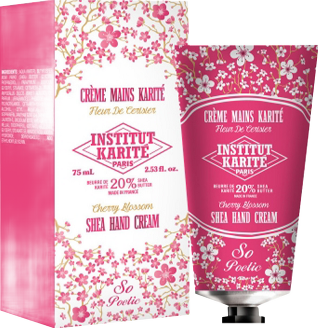 Institut Karite Paris 巴黎乳油木櫻花護手霜, 75ml, 1條