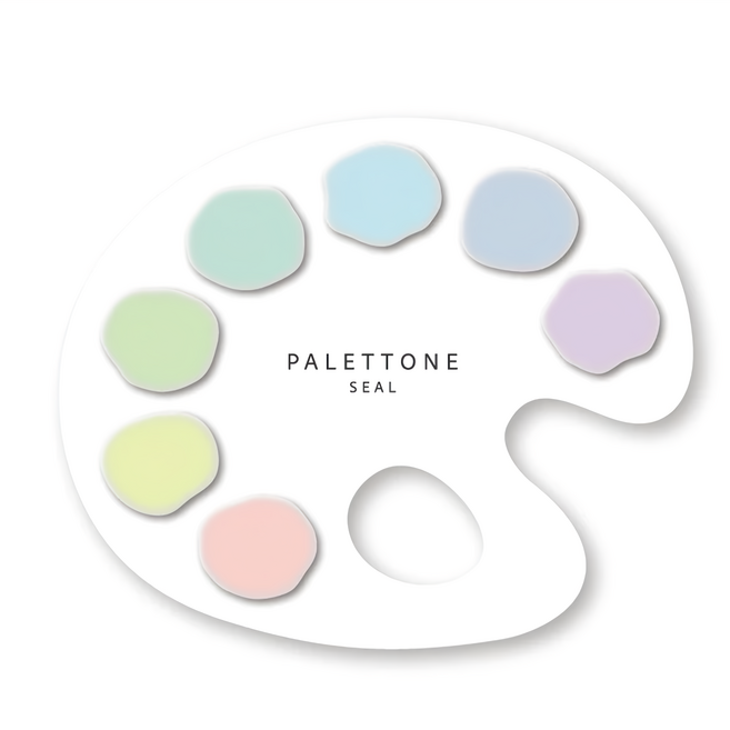 sun-star PALETTONE 調色盤霧透索引便利貼 86 x 72 x 1.5mm 6g, 夏之棉花糖, 70張, 1組