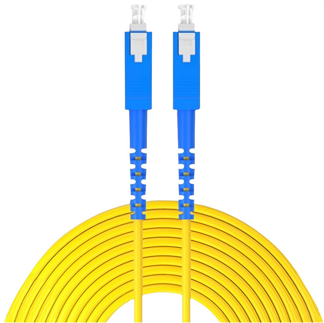 山澤 工程電信級單模單芯光纖跳線, 15m, 藍色 + 黃色, 1條