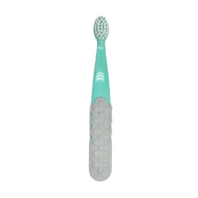 RADIUS 雷迪兒 兒童按摩牙刷 15.5cm 3歲以上, 青灰色, 1入, 1支