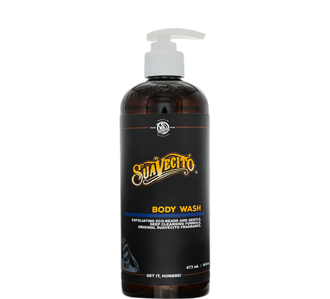 SUAVECITO 骷髏頭 Men's Body Wash 男仕古龍水磨砂沐浴精, 16oz, 1瓶