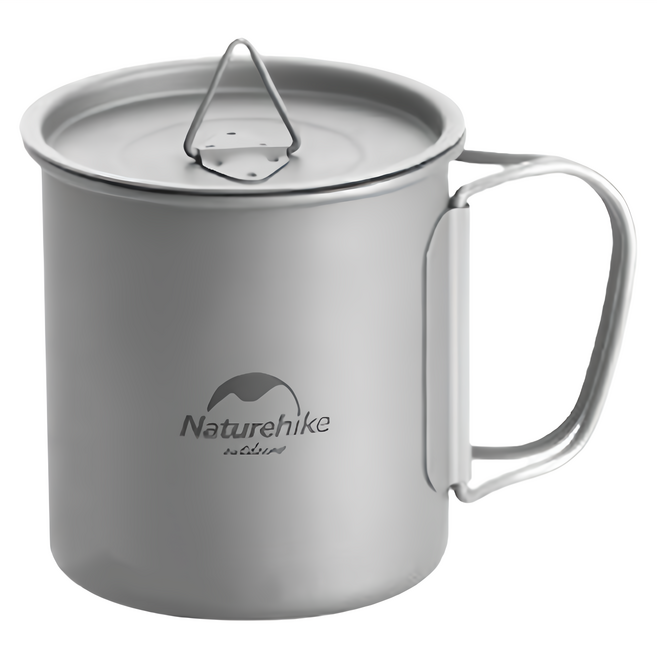Naturehike 挪客 樂行 鈦杯 600ml NH20CJ005 1個, 銀色