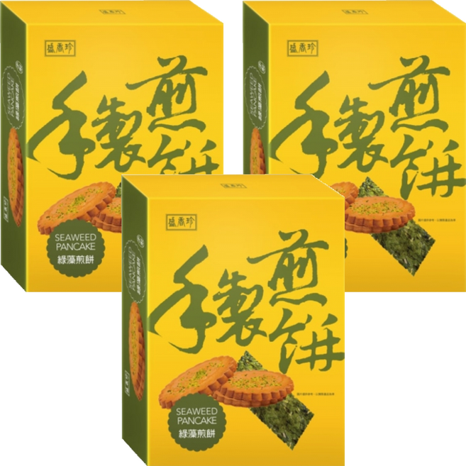 盛香珍 綠藻煎餅 7入, 210g, 3盒