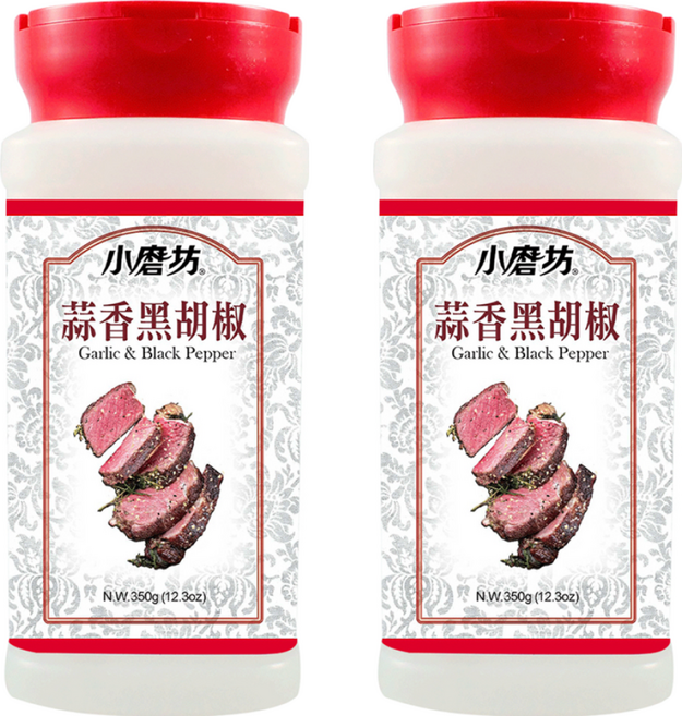小磨坊 香蒜黑胡椒, 350g, 2瓶