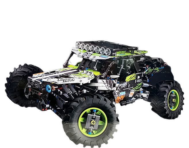 MOULD KING 宇星模王 1 : 8 攀爬車積木, 綠色, 1個