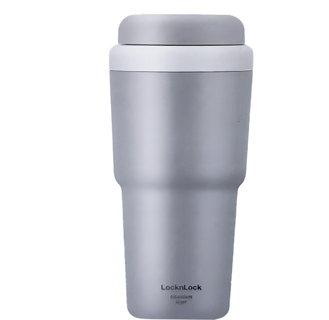 LocknLock 樂扣樂扣 初見彈跳保溫杯 鍍鈦 LHC3291GRY, 灰色, 480ml, 1個