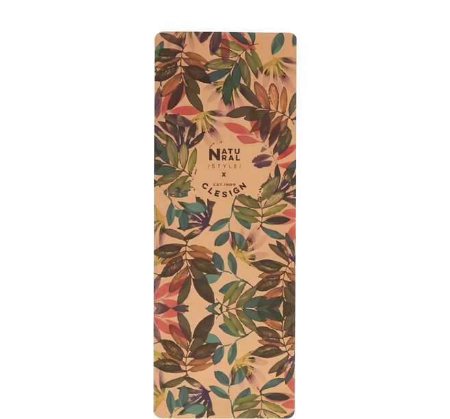 CLESIGN Eco Cork Yoga Mat 軟木瑜珈墊, Nature's Jungle 棕色, 1個