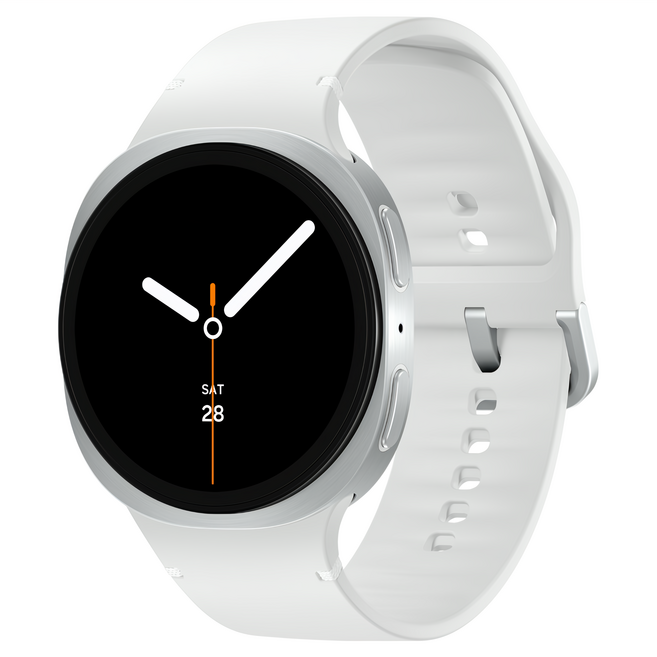 Samsung 三星 Galaxy Watch8 鋁合金 智慧手錶 圓形 1.3-Inch 44mm GPS + Bluetooth IP68 Wear OS 冰川銀 40H L330 內容物: 手錶 + 充電器 及時心律監測 透過藍牙撥打與接聽電話