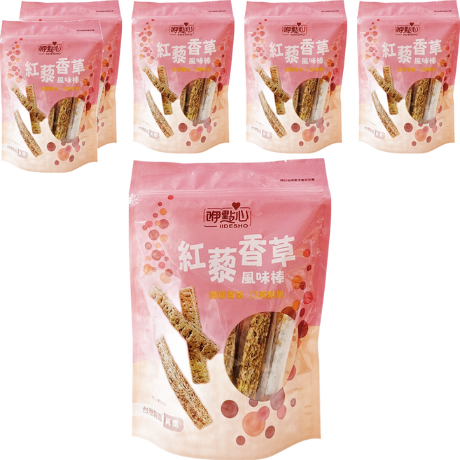 長松食品 紅藜香草風味棒, 120g, 6袋