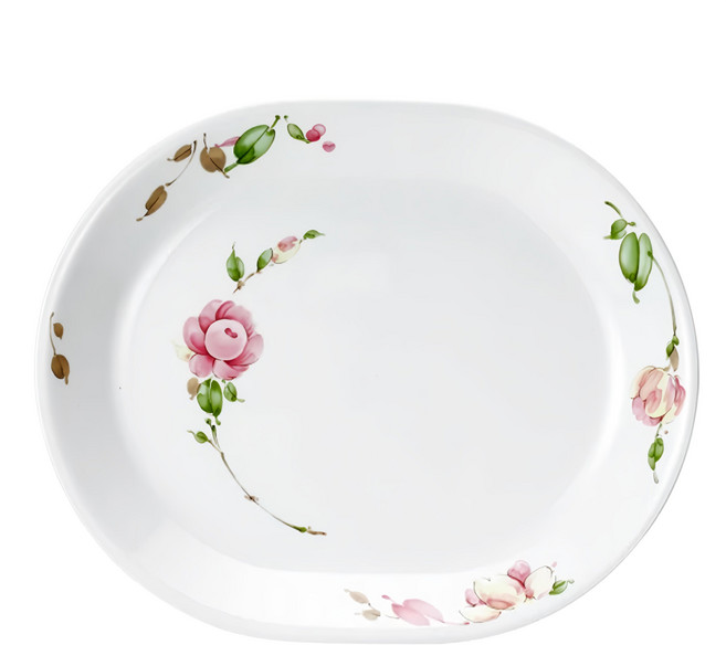 Corelle Brands 康寧餐具 腰子盤, 田園玫瑰, 1個