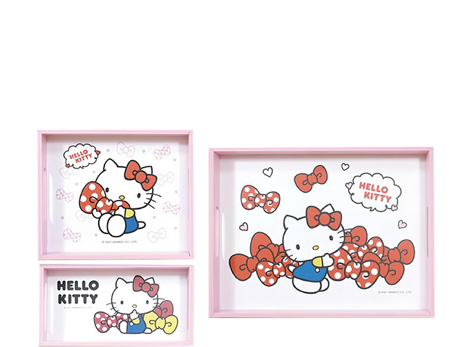 U-House 樺新 Hello Kitty 收納托盤 3入, 1組