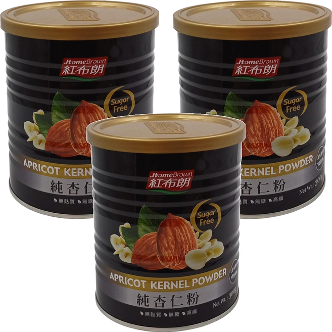 HomeBrown 紅布朗 純杏仁粉, 300g, 3罐