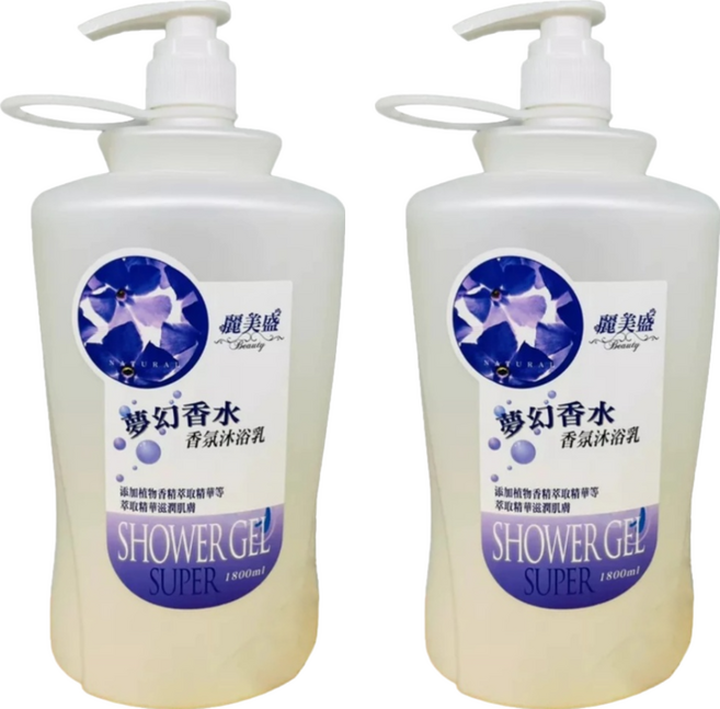 麗美盛 沐浴乳 夢幻香水, 1.8L, 2罐
