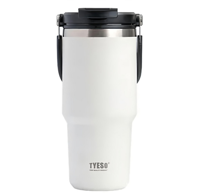 TYESO 泰碩 不鏽鋼保溫杯 TS8827, 白色, 1個, 750ml