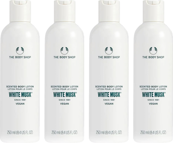 THE BODY SHOP 美體小舖 身體乳 白麝香, 250ml, 4瓶