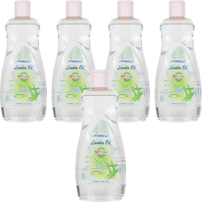 Roudye 柔蝶 綿羊嬰兒油 蘆薈, 600ml, 5瓶