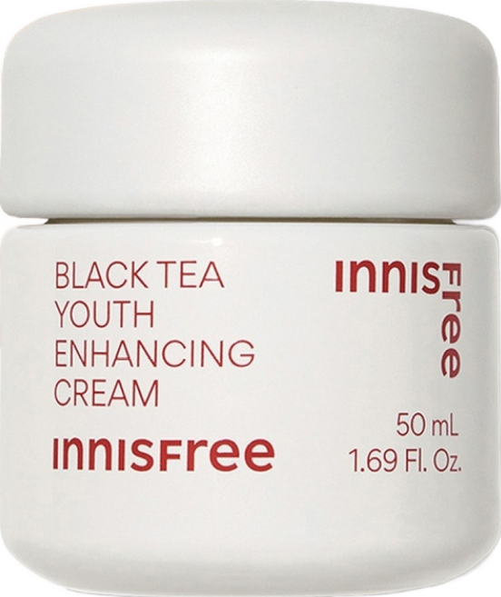 INNISFREE 台灣公司貨 紅茶逆時活膚修復面霜, 50ml, 1罐