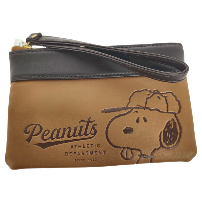 PEANUTS 史努比 棒球帽史努比吐舌手拿包