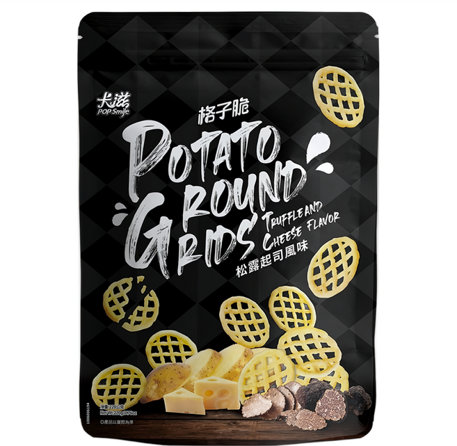 Pop-Smile 卡滋 格子脆 松露起司風味量販包, 1包, 220g