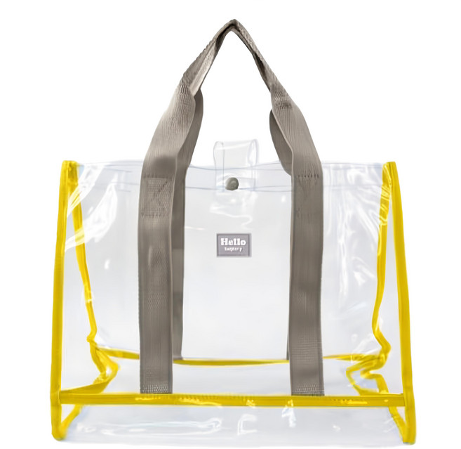 Bagtory HK 百寶袋王 透明手挽袋 透明環保PVC/尼龍 TT27N 特厚0.3mm 500g 14L