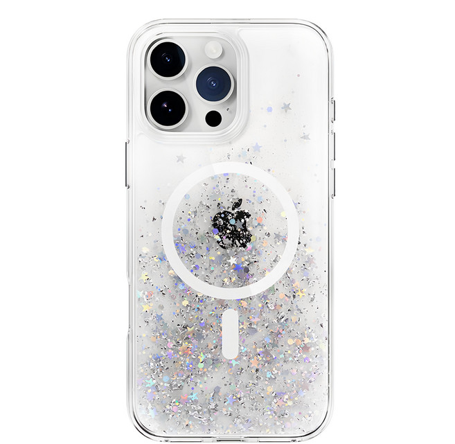 SwitchEasy 魚骨牌 Starfield M 手機殼 iPhone 16 Pro Max 磁吸 防摔 星砂 透明