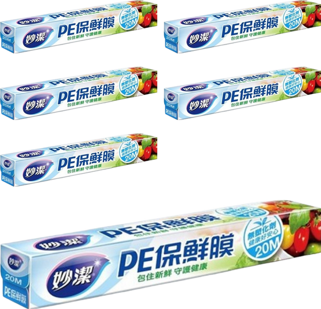 妙潔 PE保鮮膜, 20m, 6盒
